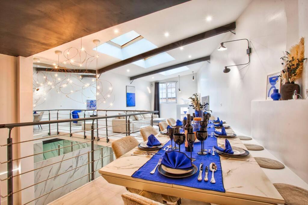 Deauville Luxury Blue Loft - Sauna And Inside Pool ทรูวิลล์-ซูร์-แมร์ ภายนอก รูปภาพ